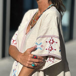 Linen Blend Oversized Dress