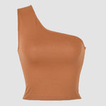 One-shoulder Sports Tank Tops Crop Tops Vest