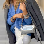 casual loose sweater knitted cardigan
