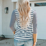 Striped Color Block Top