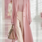 Elegant Classic Lapel Single-breasted Long Tweed Coat
