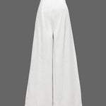 High Waisted Loose Drawstring Pleated Pants Trousers