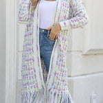 Fringed Long Cardigan Coat