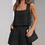 Nadorine Crop Tops Shorts Sets
