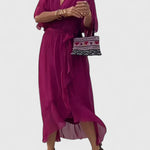 Leila | Elegant V Neck Dress