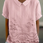 Lily | Floral Embroidered Shirt