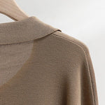 Loose Knitted Two-piece Set Sweaters Pullovers Jumpers + Wide Leg Pants