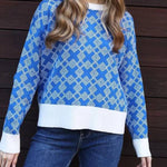 Chic on-trend Jacquard Sweater