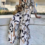 Black and White Tie-dye Maxi Dress