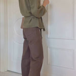 SHORT KNIT COAT WITH BELT