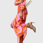 Brianna | Elegant Wrap Dress with Print