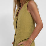 Vest & Pants Cotton Leisure Suit