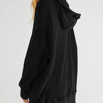 Nadorine Women's Cardigan Zipper Sweater Loungewear Outerwear Hoodie Long Jacket