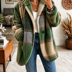 Joanne | Cozy Multi-Color Plaid Coat
