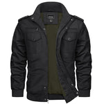 KZZ autumn men's casual windbreaker jacket workwear stand collar bomber jacket