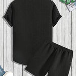 Cedric | Classic Button Shirt and Shorts Summer Set