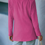 Nadorine Double Breasted Button Down Office Work Wear Solid Blazer Jacket