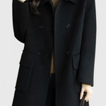 Aveline Timeless Double-Breasted Wool Overcoat