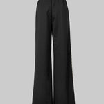 Loose Printed Solid Color Casual Pants Bottoms Trousers
