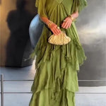 Brittany | Elegant V-Neck Long Dress