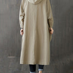 Original Solid Hooded Trench Coats