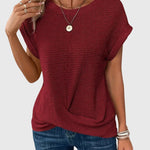 Aleah | Stylish Crew Neck Blouse
