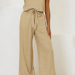 vest sleeveless trousers loose suit