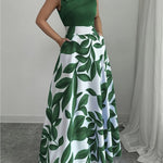 Eloise Harrington | Printed V-Neck Maxi Dress For Women