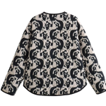 Loose Animal Print Cotton Jacket