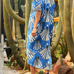 Papyrus Kimono Sleeve Tunic Dress