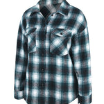 Nadorine Plaid Button Front Curved Hem Shacket for Women Casual Loose Business Casual 2026 | Under $40