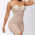 Tummy Control Pants Suspenders One-Piece Butt Lifting Boxer Shaping Shapewear
