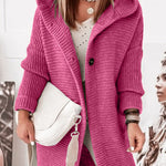 Hooded Knitwear Hood Collar Temperament Commuting Loose Cardigan Women's Sweater