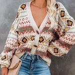 Loose Casual V-neck Cardigan Sweater Jacket