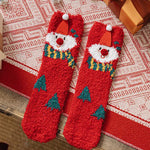 Nadorine Christmas Coral Velvet Socks