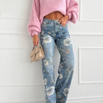 PASTEL FLOWERS jeans