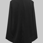 Cape Split-Joint Tied Waist V-Neck Mini Dresses