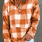 Vintage Check Print Hoodie