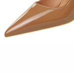 Solid Color Split-Joint Scarpin Salto