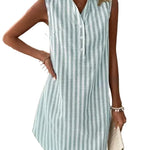 Frenzi - Striped Shirt Dress™