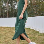Sexy Fashion Beach Dress Irregular Hem Midi Dress