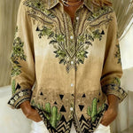 Tucson™ | Vintage Western Floral Button Blouse