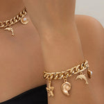 Ocean-themed Pendant Bracelet