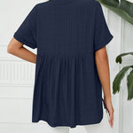 V Neck Blouse Elegant Casual Short Sleeve V Neck T-Shirt