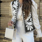 Sleeveless Embroidered Jacket