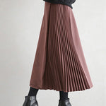 Graceful A-Line Pleated Skirt
