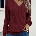 Ariana | Cozy V-Neck Sweater