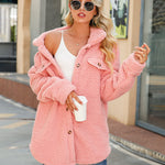 Nadorine Button Down Winter Warm Brushed Jacket
