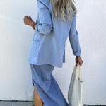 Nadorine Casual Blazers Long Sleeve Work Office Jacket