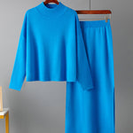 Nadorine Women's Casual Loose Fashion Long Skirt Two-piece Set